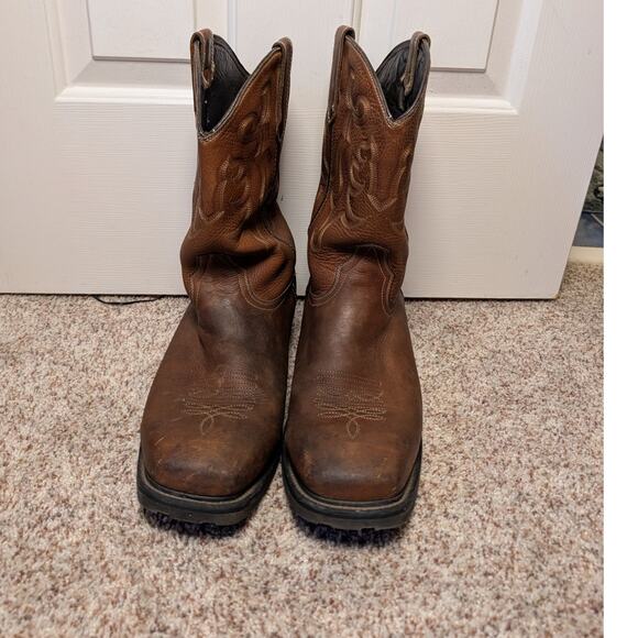 J.B. Dillon JBA 1118 Western Boots Men Size 16 EEE Brown Leather Cowboy Wide